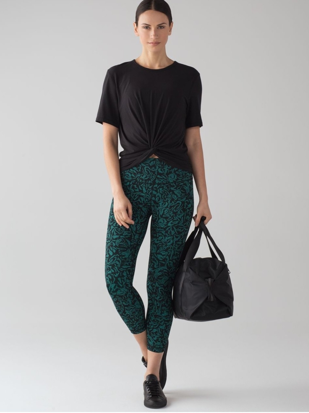 Lululemon Align High-Rise Pant Spray Speckle High Neck Forest Green Teal